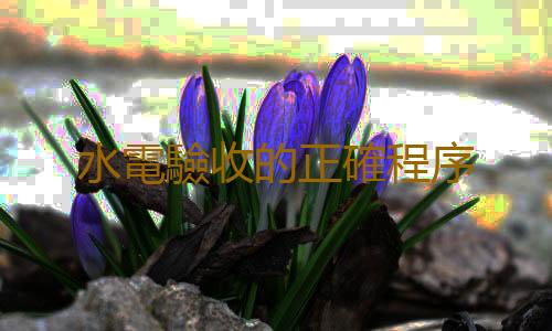 水電驗收的正確程序